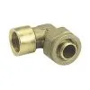 Raccord à Compression Tube PER Ø12 - Coude Femelle 1/2"(15/21) - Somatherm