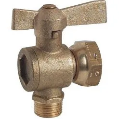 SOMATHERM Robinet Compteur équerre Mâle 1/2" (15/21) - Ecrou Prisonnier 3/4'' (20/27)