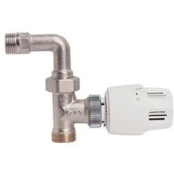 Tête Thermostatique + Corps Thermostatique DROIT Avec Coude Mâle 3/4" (20/27) EK - Somatherm