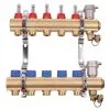 Collecteurs PCBT F 1" Avec Débitmètres 8 Départs M 3/4EK Laiton Brut - Somatherm