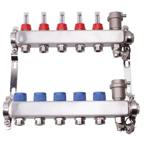 Collecteurs PCBT F 1" Avec Débitmètres 9 Départs M 3/4EK Inox - Somatherm 1 Collecteurs PCBT F 1" Avec Débitmètres 9 Départs M 3/4EK Inox - Somatherm