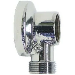 SOMATHERM Applique Machine A Laver Nickelée Sans écrou Mâle & Femelle Ø 1/2