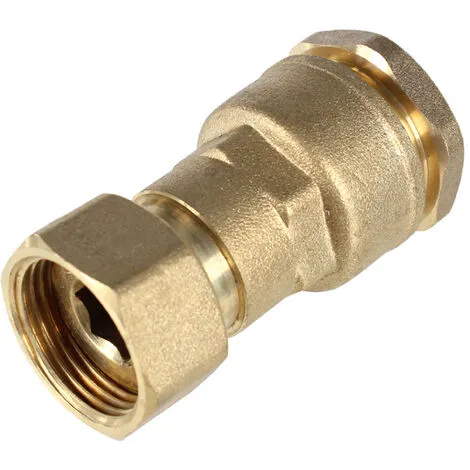 SOMATHERM Raccord Laiton Droit Femelle écrou Libre (20/27) 3/4" - Pour Tube PE Ø25 2 SOMATHERM Raccord Laiton Droit Femelle écrou Libre (20/27) 3/4" - Pour Tube PE Ø25 – Image 2