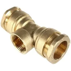 SOMATHERM Té Laiton Femelle (26/34) 1" - Pour Tube PE Ø32