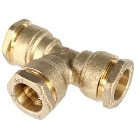 SOMATHERM Té Laiton ACS Pour Tube PE Ø40 1 SOMATHERM Té Laiton ACS Pour Tube PE Ø40