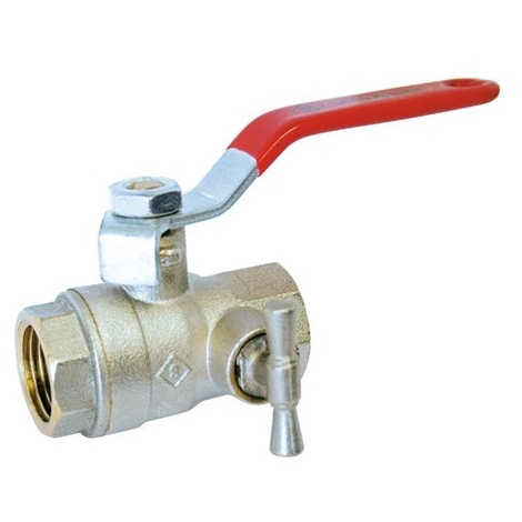 Vanne à Sphère PN30 Passage Intégral ACS Poignée Rouge à Purge F/F 1"1/4(33x42) SOMATHERM 1 Vanne à Sphère PN30 Passage Intégral ACS Poignée Rouge à Purge F/F 1"1/4(33x42) SOMATHERM