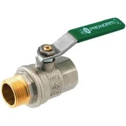 Vanne à Sphère NF PN25 Passage Intégral ACS Poignée Verte M/F 3/8''(12x17) SOMATHERM