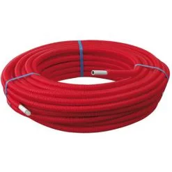 50m Tube Multicouche Ø16x2,0 - Alu 0,20mm - Prégainé Rouge SOMATHERM