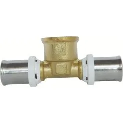 SOMATHERM Raccord Multicouche à Sertir Té Femelle Ø20 - F1/2" (15/21) - Ø20