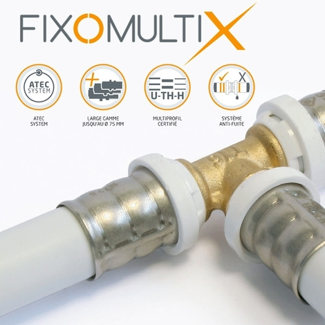 SOMATHERM Raccord Multicouche à Sertir Coude Femelle Base Fixation Ø26x3,0 - 3/4" (20/27) 2 SOMATHERM Raccord Multicouche à Sertir Coude Femelle Base Fixation Ø26x3,0 - 3/4" (20/27) – Image 2