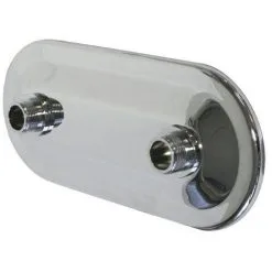 Platine Chromée Pour Sortie De Cloison FIXOPLAC Entraxe 150mm SOMATHERM