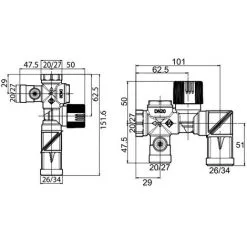 Groupe De Sécurité Orientable Inox 3/4" (20/27) - Somatherm -Promos SOMATHERM Magasin 60079082 3