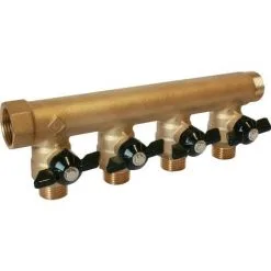 Promos SOMATHERM Magasin 11 SOMATHERM Collecteur Avec Vannes MF 20/27 M15x21 - 4 Sorties