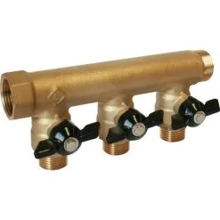 SOMATHERM Collecteur Avec Vannes MF 20/27 M15x21 - 3 Sorties -Promos SOMATHERM Magasin 63772472 3