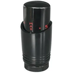 Tête Thermostatique Design M30x1,5 Pour Radiateur Sèche-serviette - Noir - Somatherm