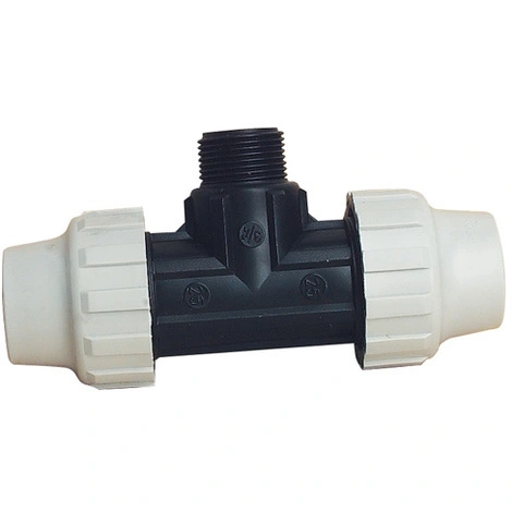 SOMATHERM Té 90° Polypropylène Pour Tube PE Ou PEHD - Mâle 3/4" (20/27) - Sortie Ø25 1 SOMATHERM Té 90° Polypropylène Pour Tube PE Ou PEHD - Mâle 3/4" (20/27) - Sortie Ø25