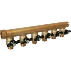 SOMATHERM Collecteur Avec Vannes MF 20/27 M15x21 - 6 Sorties