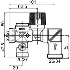 Groupe De Sécurité Orientable - Siège Téflon 3/4" (20/27) - Somatherm -Promos SOMATHERM Magasin 74451681 4