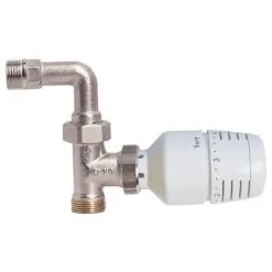 Tête Thermostatique VT 0,38 + Corps DROIT Avec Coude Mâle 3/4'' (20/27) EK - Somatherm