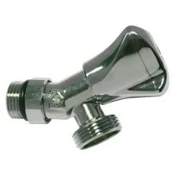 SOMATHERM Robinet De Machine à Laver Chromé à Clapet Orientable 1/2 - 3/4